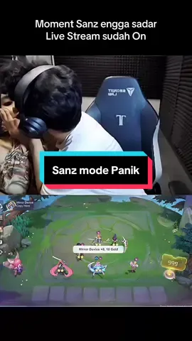 Sanz langsung panik pas sadar live streamnya sudah mulai #MCGGUltimateTips #MCGGLuminexus #MagicChessGoGo #MCGG #fyp 
