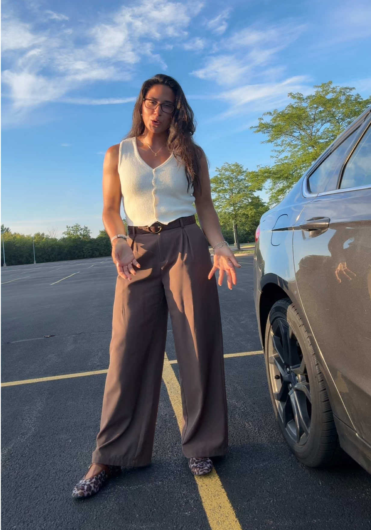 A brown moment but idk how I feel about it — I think I would have liked heels better #corporateoutfit #OOTD #officeoutfit #outfitideas 