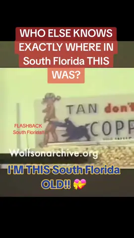 Who Else ABSOLUTELY LOVED THIS ICONIC LANDMARK and KNOWS EXACTLY WHERE IT WAS In South Florida?? 💝💖🤔 #flashbacksouthflorida #southflorida #miamihistory #miami #miamilife 