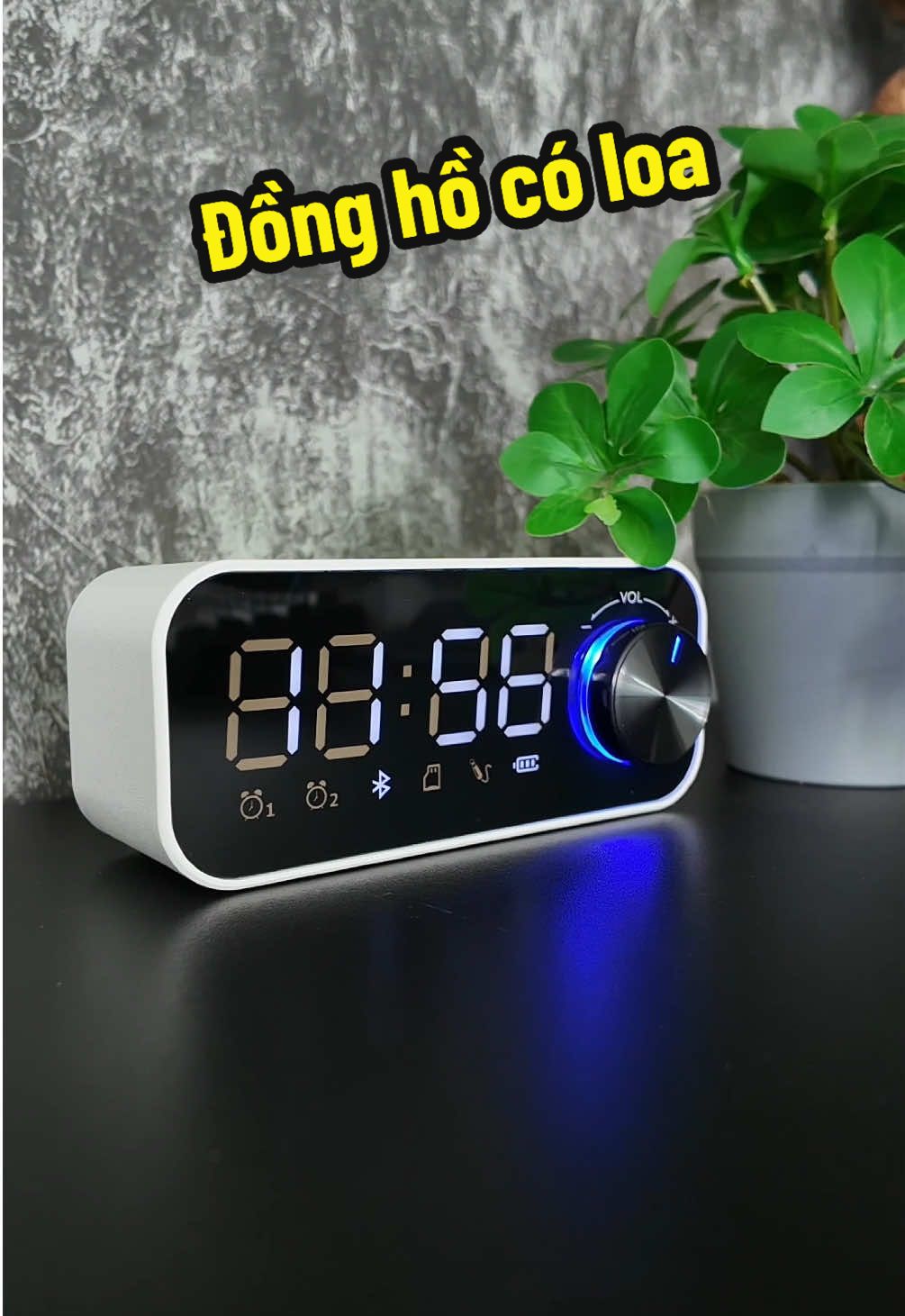 Đồng hồ để bàn tích hợp loa mini độc đáo #donghodeban #loabluetoothmini #uponly89 