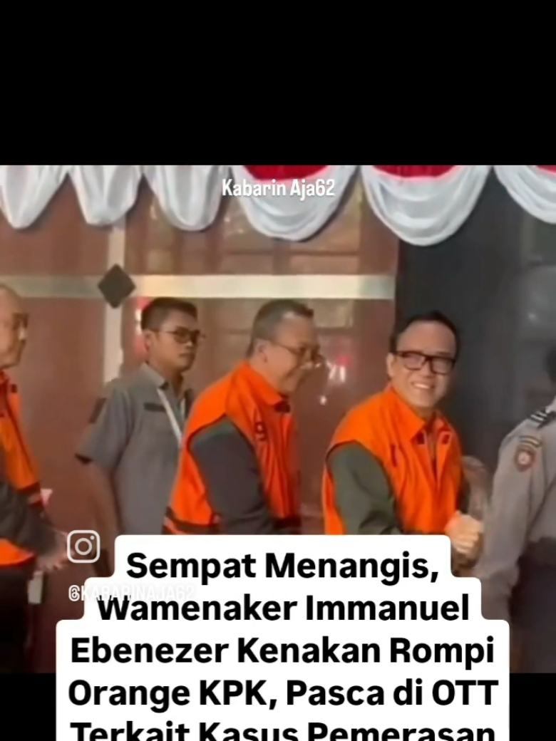 Mungkin beliau sedih karna kelalaiannya  #immanuelebenezer #noel #fyp #wamenaker #kpk #kasuskorupsi #kasuspemerasan 