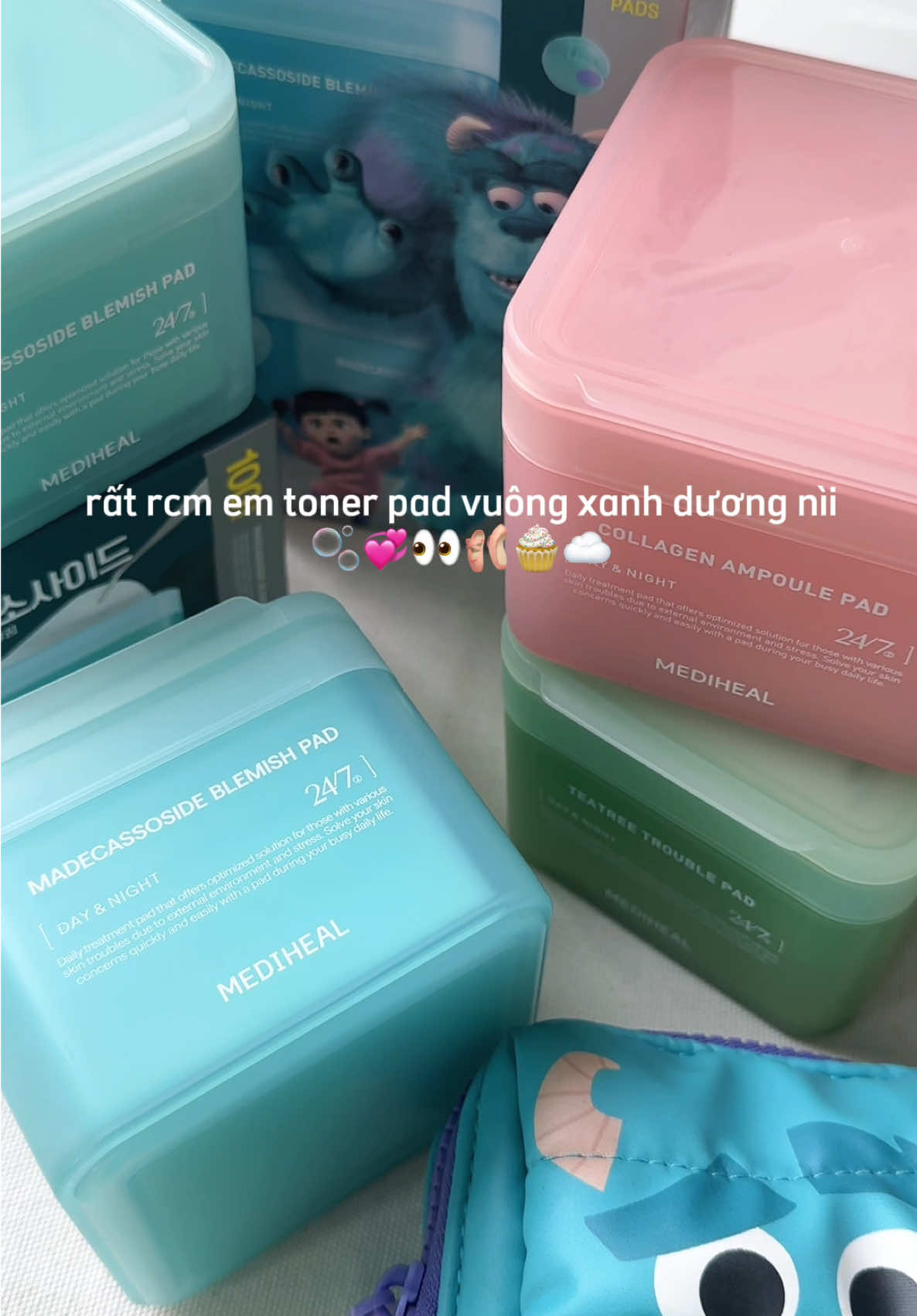 toner pad vuông chưa ng đẹp  #mediheal #madecassoside  #LearnOnTikTok #kbeauty #1tonerpadaday 
