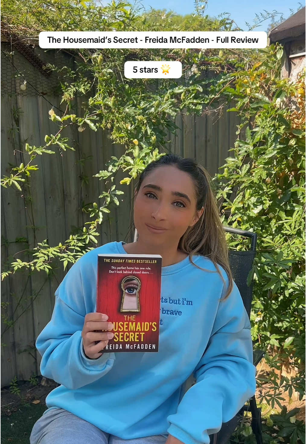 Unpopular opinion - I preferred this one to the first one! 5 stars 🌟 #thehousemaidssecret #freidamcfadden #bookreviews #bookrec #thrillerbooks 