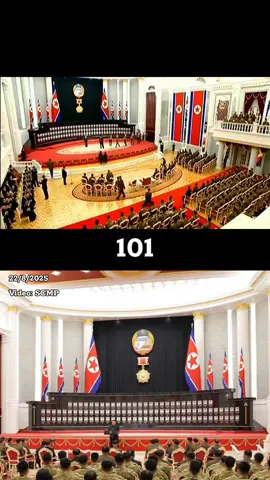 🇰🇵| Tại tòa nhà Ủy ban Trung ương Đảng Lao động Triều Tiên , một buổi lễ đã được tổ chức nhằm tưởng nhớ những người lính Triều Tiên đã hy sinh ở Nga. 101 bức chân dung và tên được trưng bày, nơi gia đình tang quyến và đồng chí đã đặt hoa#viral #tiktoknews 