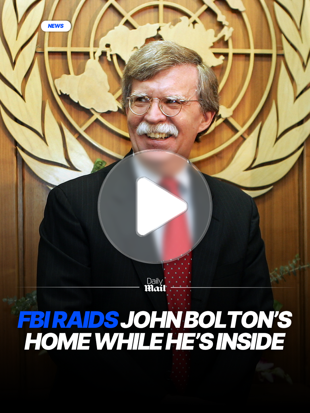 The FBI raided former Trump National Security Advisor John Bolton's home Friday morning, a spokesperson for the bureau confirmed to the Daily Mail.  Bolton was home at the time of the 7:00AM raid on his D.C. home, according to a source.  'NO ONE is above the law… @FBI agents on mission,' FBI Director Kash Patel wrote in a post to X as agents raided Bolton's home. It's part of the FBI's investigation into the former Trump official involving classified documents. A senior U.S. official told the New York Post that while the probe was first launched years ago, it was quashed during President Joe Biden's administration for 'political reasons.'  #donaldtrump #trump #FBI #raid #politics #republican