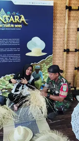 Kerajinan Tangan ✋  #jayantarapriangantimur2025 #BI #kerajinantangan #topi #mendong 