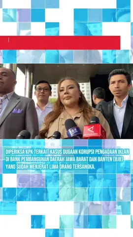 Lisa Mariana menjalani pemeriksaan terkait kasus dugaan korupsi pengadaan iklan di Bank Pembangunan Daerah Jawa Barat dan Banten (BJB), di Gedung Merah Putih KPK, Jakarta, Jumat (22/8). Lisa mengaku pemeriksaan berjalan lancar dan bersyukur dapat bersikap kooperatif. Sejauh ini KPK sudah mengumumkan lima tersangka dalam perkara ini. Nama mantan Gubernur Jawa Barat Ridwan Kamil ikut terseret, bahkan rumahnya juga sempat digeledah oleh KPK. #fyp #lisamariana #bankbjb #kpk 