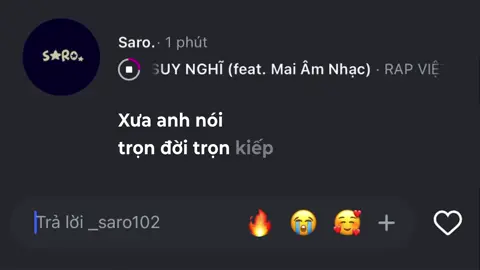 Xưa anh nói trọn đời trọn kiếp #_saro102 #lyrics #nhachaymoingay #xuhuong 