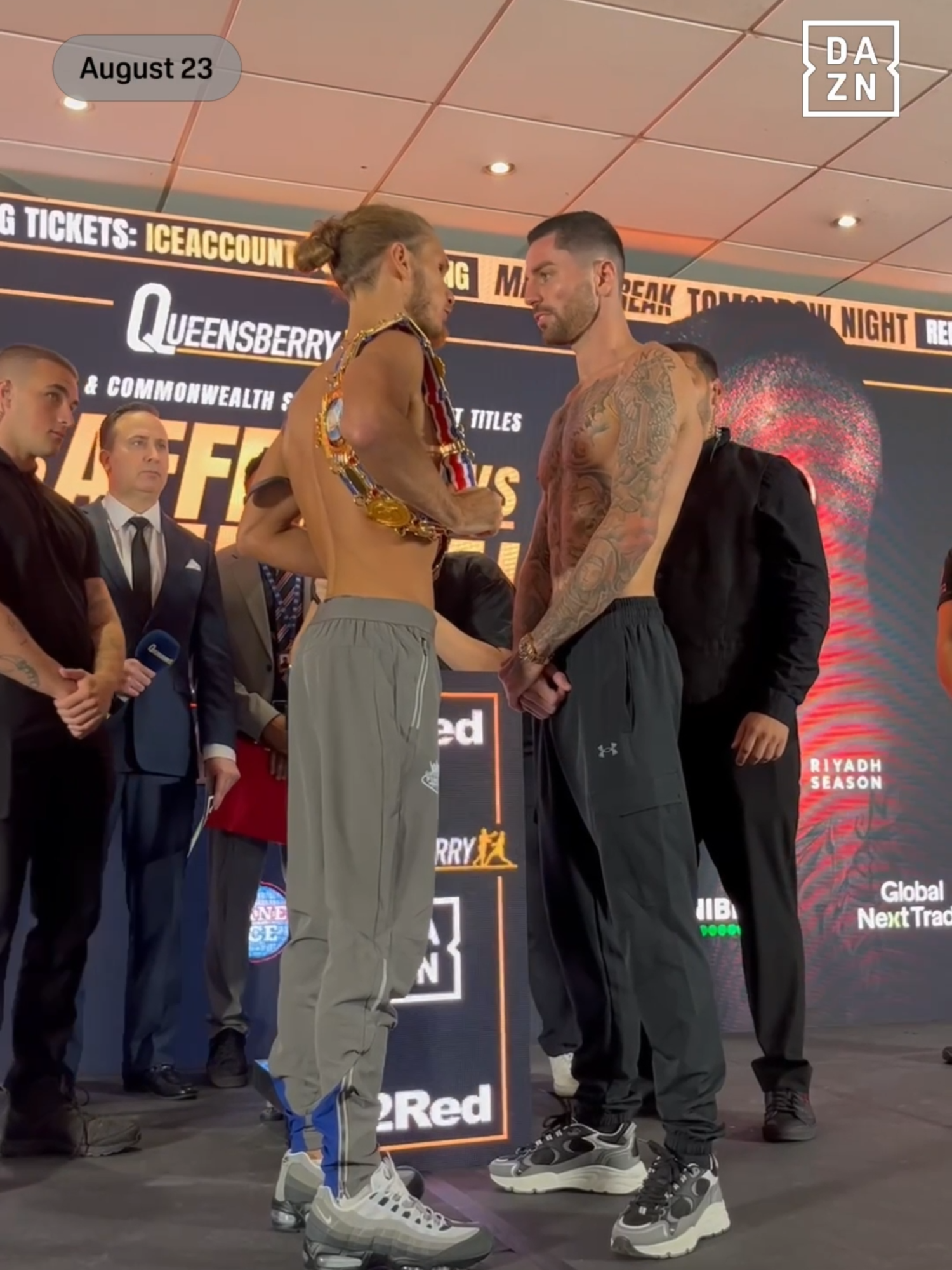 🔔 Jack Rafferty vs. Mark Chamberlain is 𝐎𝐍! 😤 𝐁𝐫𝐢𝐭𝐢𝐬𝐡 & 𝐂𝐨𝐦𝐦𝐨𝐧𝐰𝐞𝐚𝐥𝐭𝐡 𝐒𝐮𝐩𝐞𝐫-𝐋𝐢𝐠𝐡𝐭𝐰𝐞𝐢𝐠𝐡𝐭 𝐂𝐡𝐚𝐦𝐩𝐢𝐨𝐧𝐬𝐡𝐢𝐩𝐬 𝐎𝐧 𝐓𝐡𝐞 𝐋𝐢𝐧𝐞 🛡️ #RaffertyChamberlain | Aug 23 | Live on DAZN