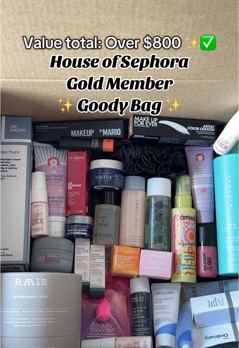 @SEPHORA AUS + NZ Thank you for taking our feedback into account by providing us with the opportunity to redeem a #goodybag for 💛💛💛 We hope moving forward events like “House of Sephora” can also be abit more inclusive for customers as well whether it’s locality of the suburb or even states so everyone does get the opportunity to experience this!  . I, myself have been a gold member for the last 3 years and in my opinion I still love the Sephora Membership Loyalty Program compared to the other Beauty Brands out there I feel the sales, rewards we get to select, events and promos/ offers and the online app customiser service feature make it truly a wonderful experience for customers and worth renewing every year as well in the #gold tier ✨  . Definitely look forward to the new year and upcoming launches and events moving forward! 🫶🏻🫶🏻🫶🏻   . Brands Featured: @RAAIE @Dr Naomi @Airyday Skinscreens @OPI @First Aid Beauty @makeupforever @Fenty Skin @makeupbymario @Clarins Official @The Ordinary @amika @Fenty Beauty @Caudalie @IT Cosmetics @Virtue Labs @SALT & STONE @Paula’s Choice @THE OUAI @aestura_us @tarte cosmetics @BIOSSANCE @laneige_anz @Olehenriksen @Nudestix @Beautyblender @Murad Skincare  . . . #sephora #sephorahaul #sephoraanz #sydney #australia #houseofsephora #sephoragold #beauty #makeup #skincare #wellness #fyp #viral #trending #samples #new #creatorsearchinsights 
