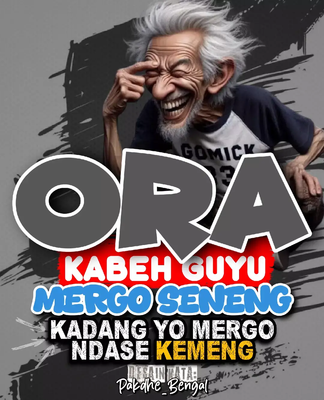 Ora kabeh nguyu mergo seneng, kadang yo mergo ndase kemeng..... 😁 #quotes #story #motivasi kata kata, lucu, sindiran, humor, story, motivasi, quote