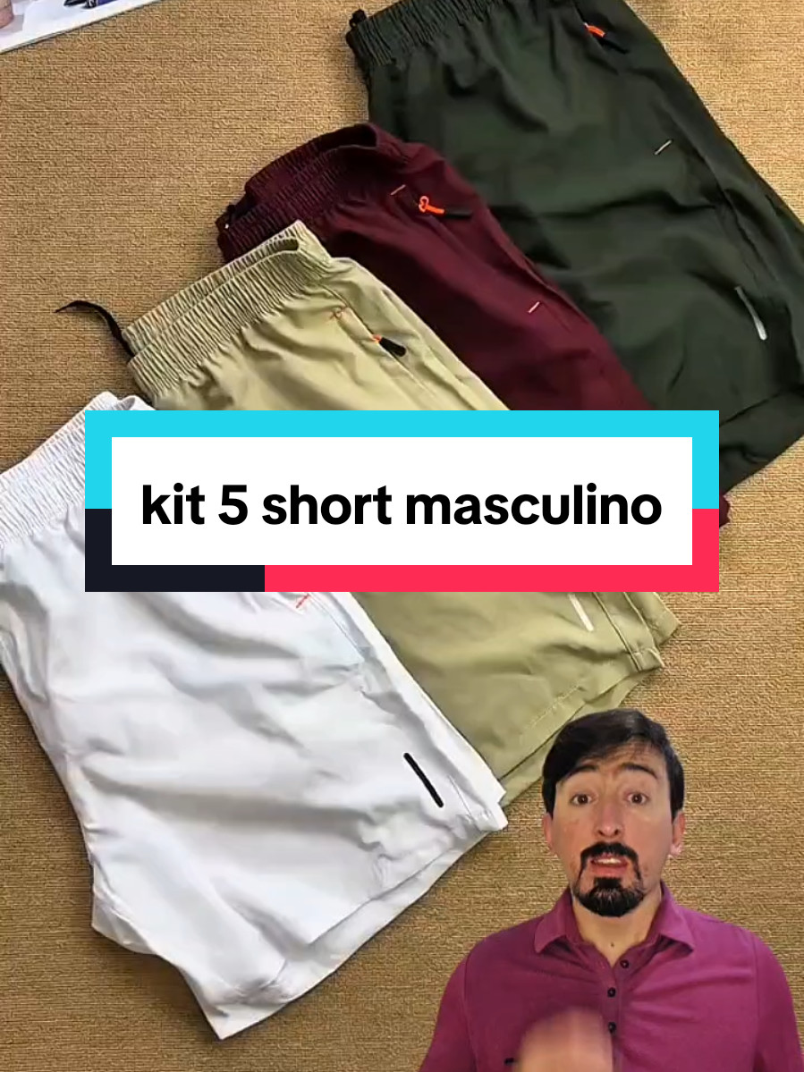 Kit 5 short masculino esportivo #shop #tiktokshop #short #masculino 