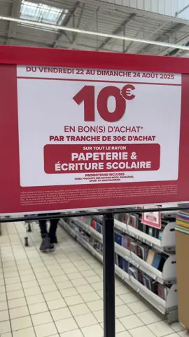 Offre pour la rentrée des classes! #carrefourgennevilliers #rentree #rentreescolaire #papeterie #ecole 