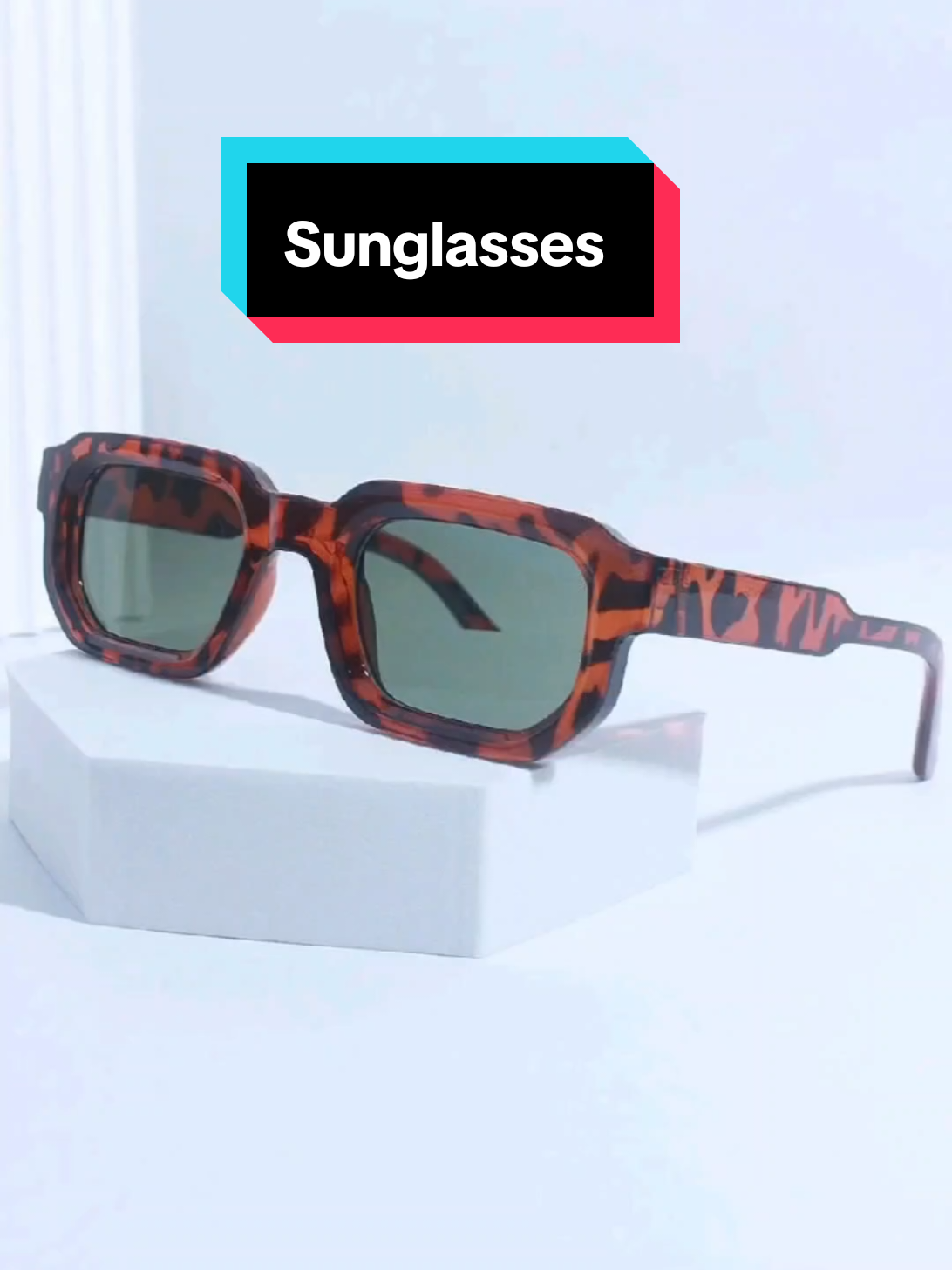 Unisex Simple Style Sunglasses, Trendy Casual Square Frame Sun Protection Sunglasses for Everyday Use, Fashion Accessories for Outdoor Activities