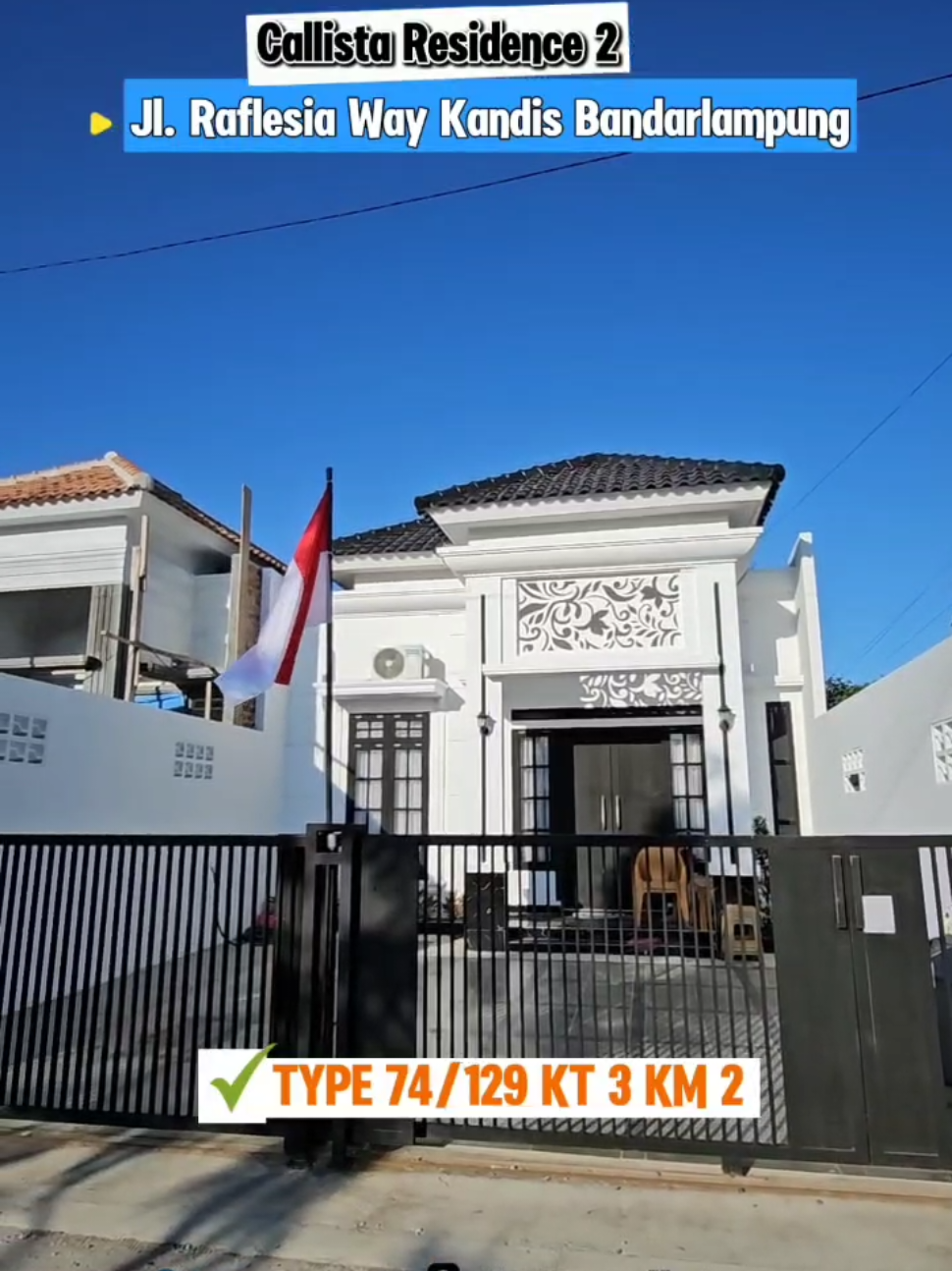 RUMAH MODERN ELEGAN MEWAH Lokasi di Jl. Rafflesia Way Kandis Bandarlampung Lampung #rumahbandarlampung #rumahlampung #foryoupage❤️❤️ #rumah2lantaibandarlampung #fypage 