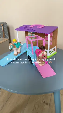 The klip klops are surprisingly satisfying 🐴 💕 #toyasmr #toddlertoys #horsetoy 