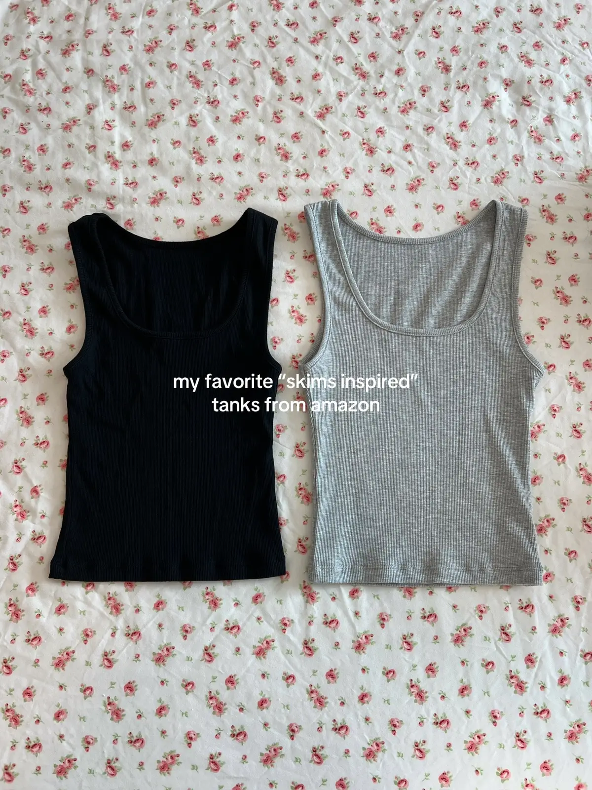 brb ordering in every color 😍 on my amzn sf under “skims inspired” 🤍 #amazon #amazonfinds #amazonfashion #tanktops #affordablefashion 