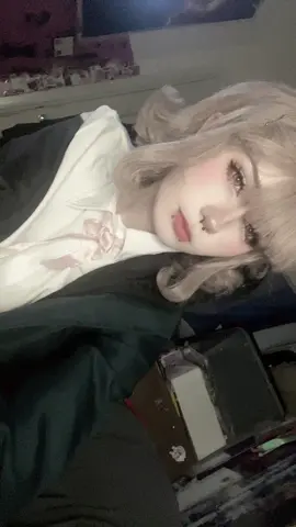 im so bored chat  #chiakinanami #chiakinanamicosplay #danganronpa  #cosplay #femboy 
