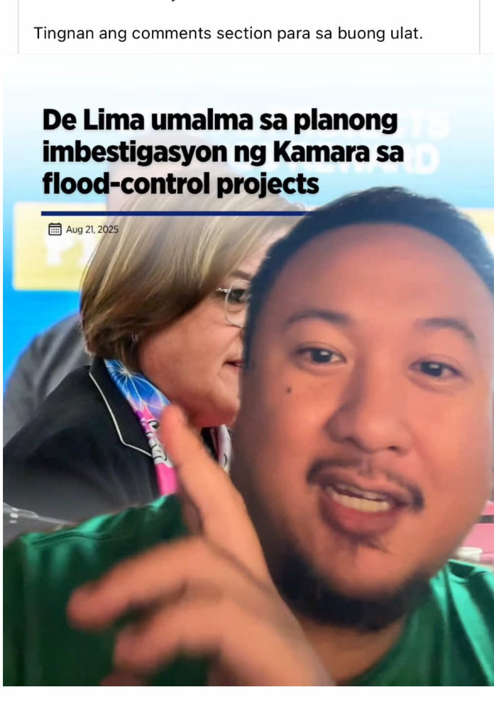 #LeilaDeLima umalma sa #imbestigasyon na gagawin ng #kamara sa #floodcontrolproject sa #Pilipinas 