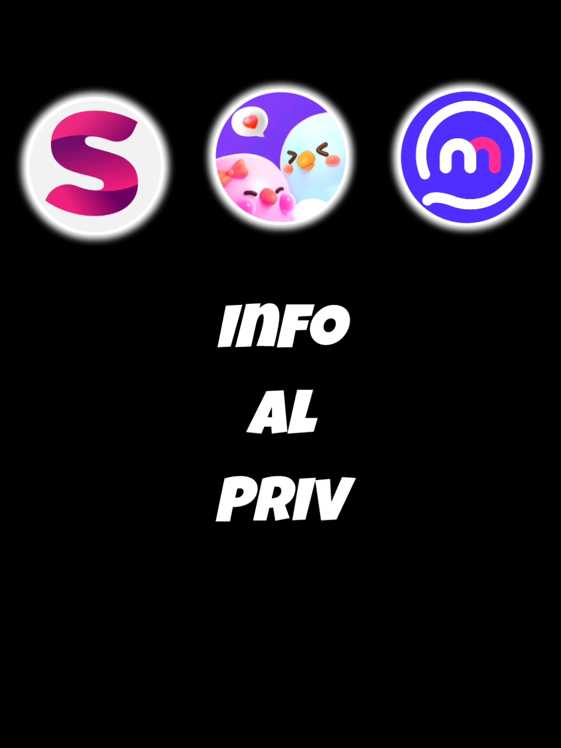 #videollamada #todasmienten💔 #3 #app #recomendadas  te presento 3 apps más recomendadas salsa sela y Mako