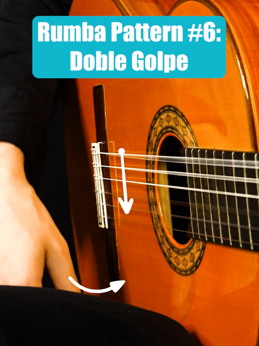 Rumba Flamenca Strumming 🎸 Double Golpe Guitar Tutorial #6  (Beginner → Intermediate) p⬆️(+Golpe a) p⬇️ ima⬆️ p⬇️ Gilpe a✖️ i⬇️ i⬆️ i⬇️ p = Pulgar (thumb) a = Annular i = Index finger m = Middle finger M = Mano (