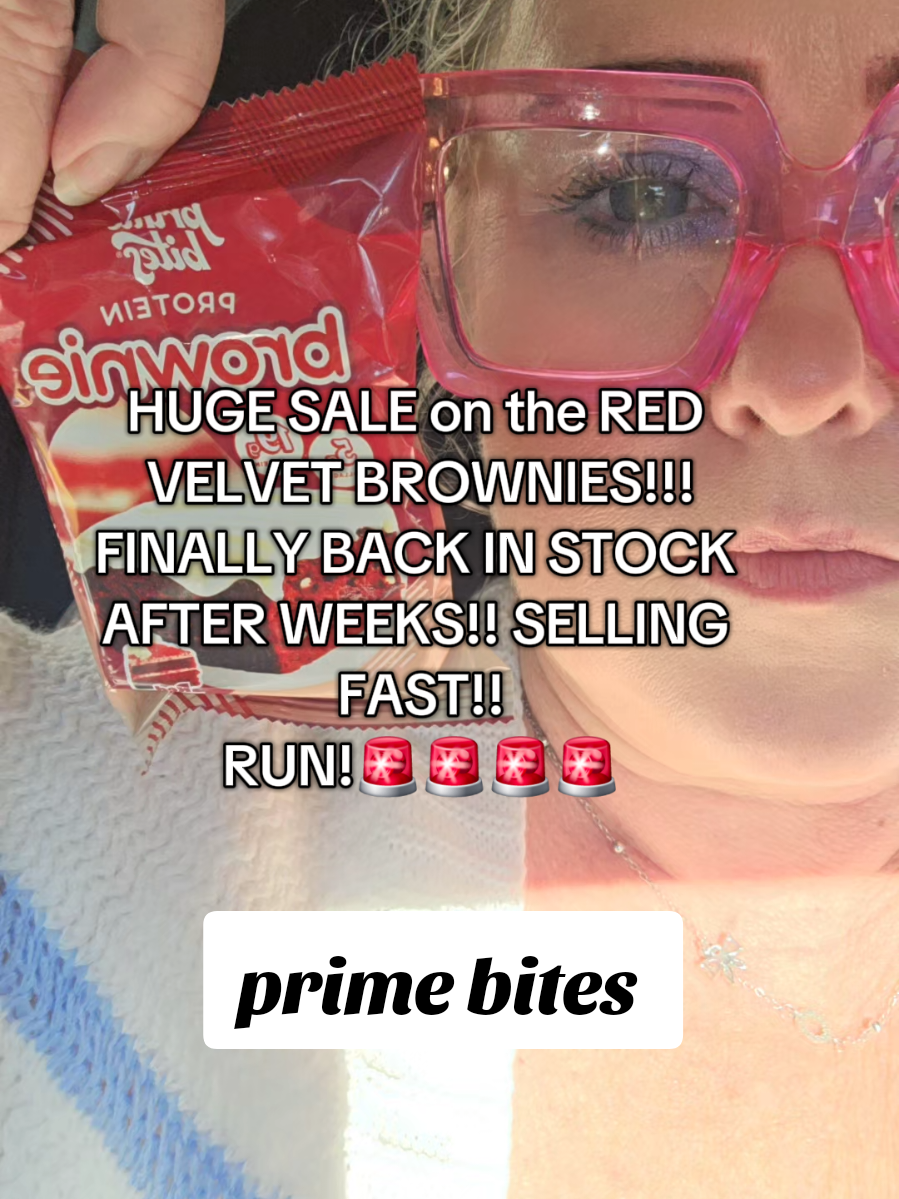 Finally!! the best flavor!! #primebites #redvelvet #brownies @Prime Bites Protein Treats *prices change daily and accts vary 