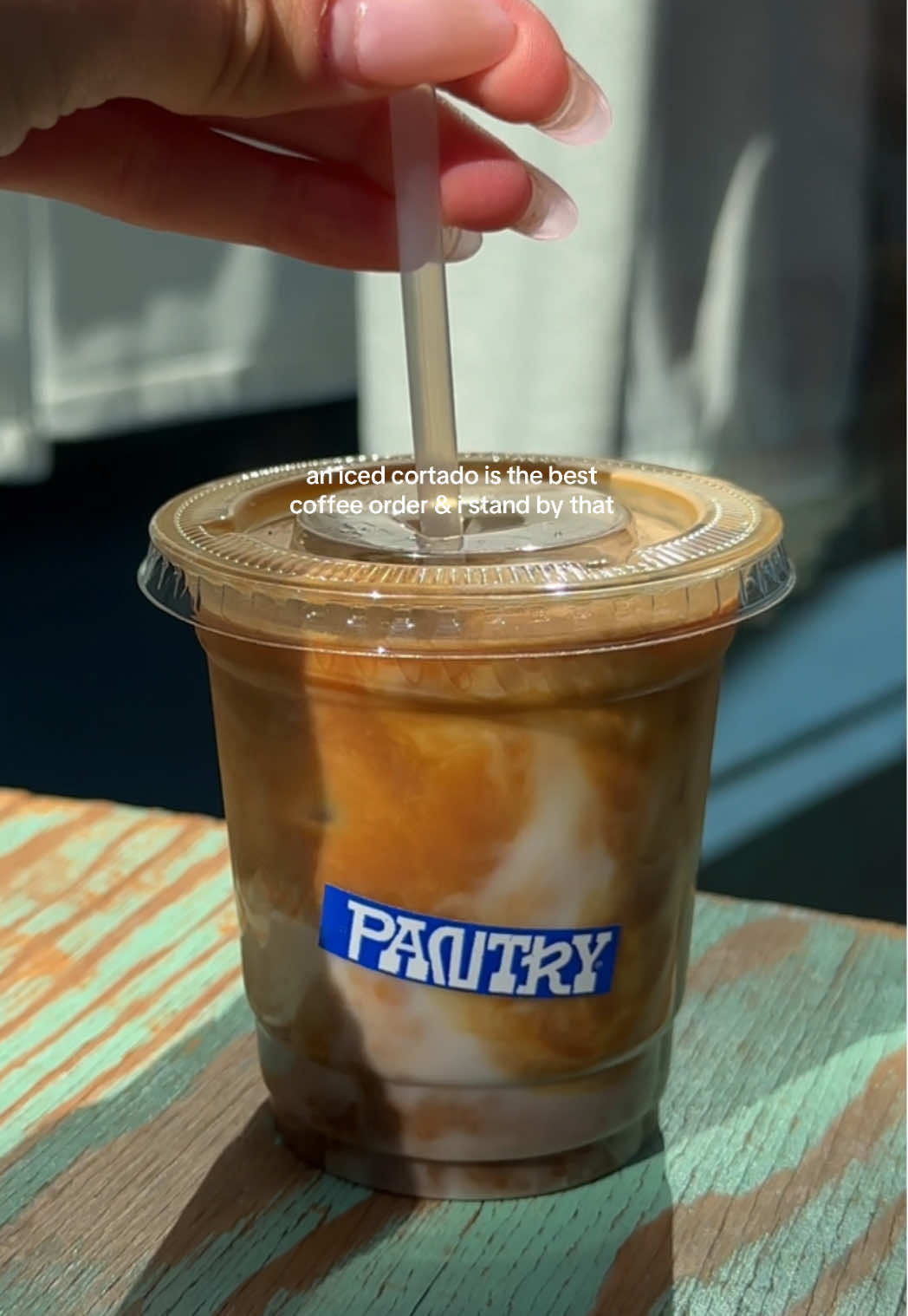 it’s the perfect ratio #icedcoffee #lacoffeeshops #coffeeorder 
