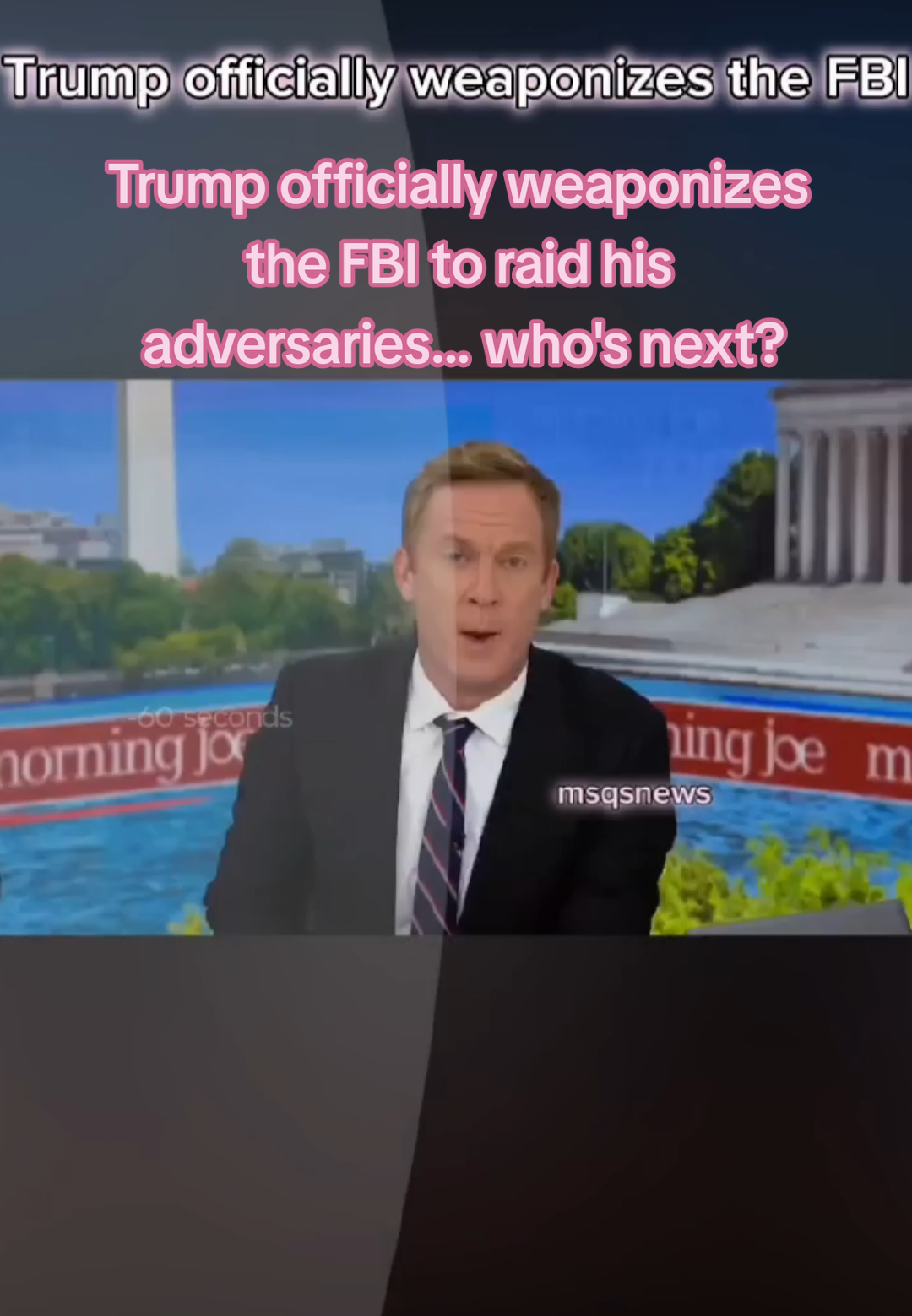 I'm not sugar coating this crap! it is what it is! he's going after everyone he doesn't like and he's using our resources and our tax paying dollars to do it. FDT #msqsnews 