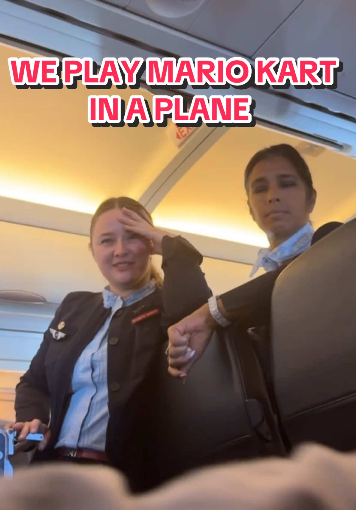 We hacked the airplane screens… to play Mario 🎮✈️🤯