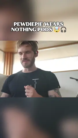 Pewdiepie wears Nothing airpods  #foryou #nothing #fyp #pewdiepie #airpods rpods