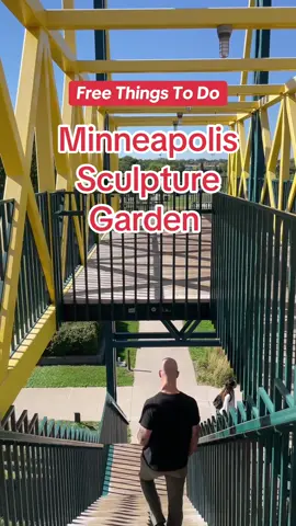 An outdoor art museum… but make it FREE. 👀 ✨ The Minneapolis Sculpture Garden is bringing iconic art, skyline views & 11 scenic acres to explore.  ⏰ Open 6a-midnight daily! 📍 Minneapolis Sculpture Garden #sculpturegarden #artmuseum #spoonbridgeandcherry #minneapolis #free 