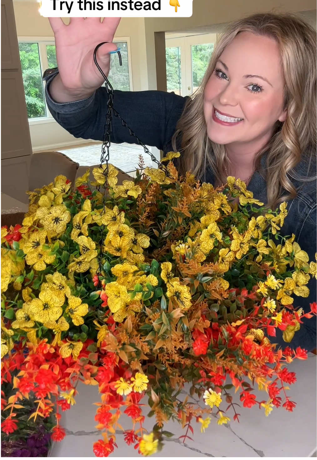 Repurposed my summer baskets into gorgeous fall floral décor 🍂 Easy, budget-friendly, and perfect for the season! #FallFloral #FallDecor #DIYCrafts #floral  #tiktokshoplabordaysale 