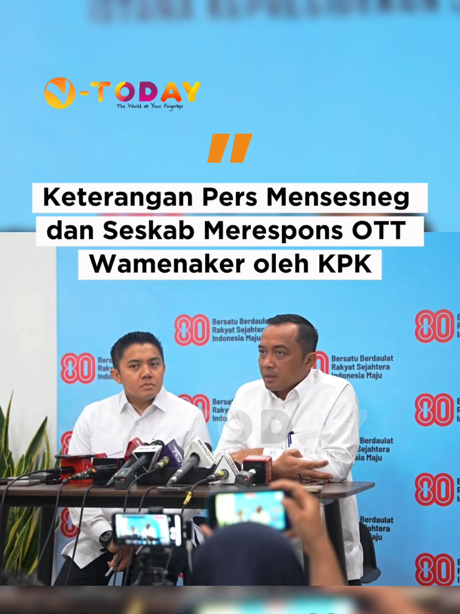 Keterangan Pers Mensesneg dan Seskab Merespons OTT Wamenaker oleh KPK. #fyppppppppppppppppppppppp #mensesneg #seskab #ott #kpk #komisipemberantasankorupsi #nasional #kementerian #menteri #wamenaker #noel #immanuelebenezer 