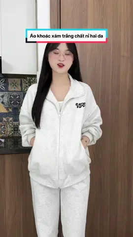 Áo khoác unisex chất nỉ hai da khoá kéo mượt xịn sò nhaaa  #aokhoaczip #aokhoacni #boxy #viral #cogaimattit 