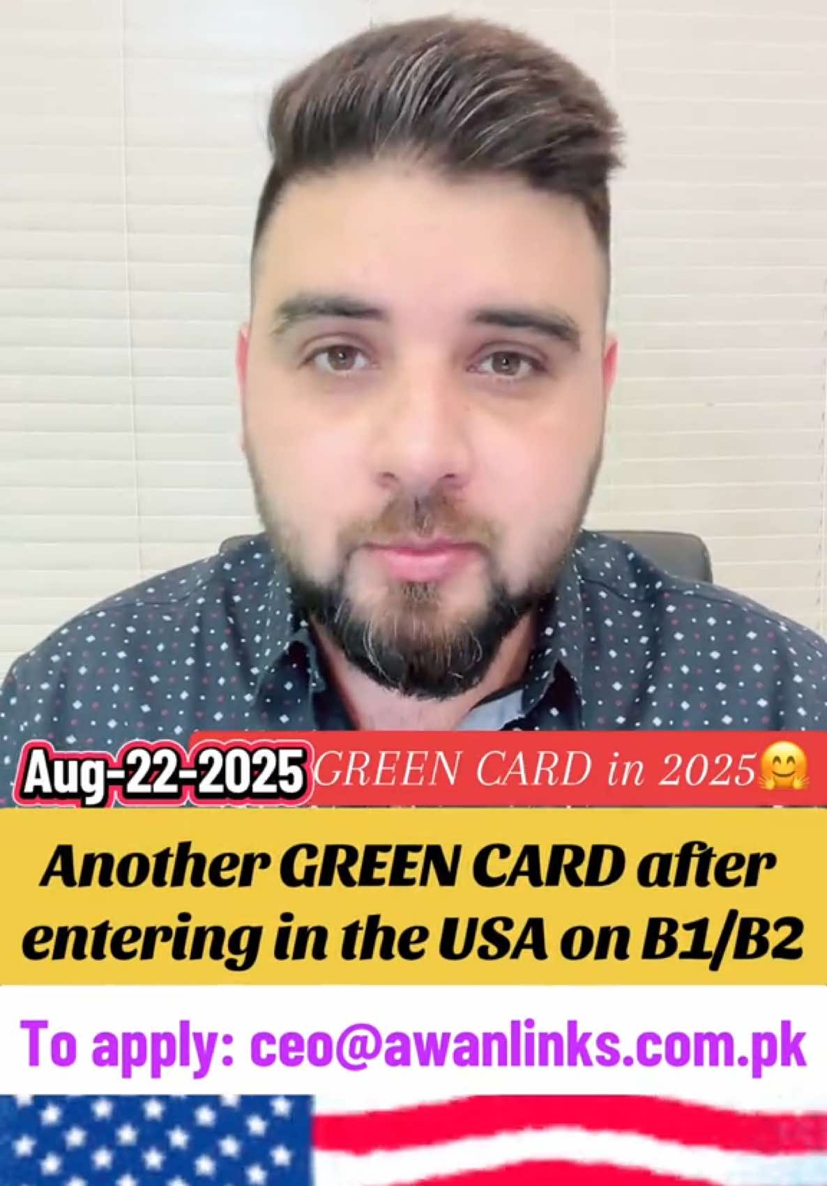 🎉 𝐋𝐈𝐕𝐄 𝐓𝐑𝐀𝐂𝐊𝐈𝐍𝐆 𝐀𝐋𝐄𝐑𝐓 🚨 𝐎𝐮𝐫 𝟗𝟔𝐭𝐡 𝐜𝐥𝐢𝐞𝐧𝐭 𝐰𝐡𝐨 𝐞𝐧𝐭𝐞𝐫𝐞𝐝 𝐭𝐡𝐞 𝐔𝐒𝐀 𝐨𝐧 𝐚 𝐁𝟏/𝐁𝟐 𝐯𝐢𝐬𝐚 𝐢𝐬 𝐧𝐨𝐰 𝐠𝐞𝐭𝐭𝐢𝐧𝐠 𝐡𝐢𝐬 𝐆𝐑𝐄𝐄𝐍 𝐂𝐀𝐑𝐃 𝐰𝐢𝐭𝐡 𝐜𝐨𝐧𝐬𝐮𝐥𝐭𝐚𝐧𝐜𝐲 𝐬𝐞𝐫𝐯𝐢𝐜𝐞𝐬 𝐨𝐟 𝐀𝐖𝐀𝐍 𝐋𝐈𝐍𝐊𝐒! ✅🇺🇸 💡 𝐁𝐈𝐆 𝐍𝐄𝐖𝐒: 𝐅𝐨𝐫 𝐚𝐥𝐥 𝐭𝐡𝐨𝐬𝐞 𝐰𝐡𝐨 𝐟𝐢𝐥𝐞𝐝 𝐚𝐬𝐲𝐥𝐮𝐦 𝐢𝐧 𝐭𝐡𝐞 𝐔𝐒𝐀 𝐚𝐧𝐝 𝐚𝐫𝐞 𝐰𝐚𝐢𝐭𝐢𝐧𝐠 𝐟𝐨𝐫 𝟓–𝟔+ 𝐲𝐞𝐚𝐫𝐬 𝐰𝐢𝐭𝐡 𝐧𝐨 𝐫𝐞𝐬𝐮𝐥𝐭𝐬, 𝐀𝐖𝐀𝐍 𝐋𝐈𝐍𝐊𝐒 𝐢𝐬 𝐥𝐚𝐮𝐧𝐜𝐡𝐢𝐧𝐠 𝐚 𝐍𝐄𝐖 𝐎𝐏𝐏𝐎𝐑𝐓𝐔𝐍𝐈𝐓𝐘 𝐀𝐔𝐒𝐓𝐑𝐀𝐋𝐈𝐀 𝐈𝐦𝐦𝐢𝐠𝐫𝐚𝐭𝐢𝐨𝐧 𝐢𝐧 𝐣𝐮𝐬𝐭 𝟗–𝟏𝟐 𝐦𝐨𝐧𝐭𝐡𝐬! 🇦🇺✨ 📌 𝐓𝐫𝐮𝐬𝐭𝐞𝐝 𝐛𝐲 𝟗𝟔+ 𝐬𝐮𝐜𝐜𝐞𝐬𝐬𝐟𝐮𝐥 𝐜𝐥𝐢𝐞𝐧𝐭𝐬 𝐚𝐥𝐫𝐞𝐚𝐝𝐲 𝐢𝐧 𝐣𝐮𝐬𝐭 𝟐𝟎𝟐𝟓.  📌 𝐀𝐖𝐀𝐍 𝐋𝐈𝐍𝐊𝐒 = 𝐀 𝐍𝐚𝐦𝐞 𝐨𝐟 𝐓𝐫𝐮𝐬𝐭. #AwanLinks #GreenCard #ImmigrationSuccess #LiveTracking #AustraliaImmigration #B1B2toGreenCard #VisaSuccess #usa🇺🇸 #immigrationconsultant #businessconsultant #fypシ #fypシ゚viral #foryoupage❤️❤️ #uae #pakistan #saudiarabia🇸🇦 #b1b2 