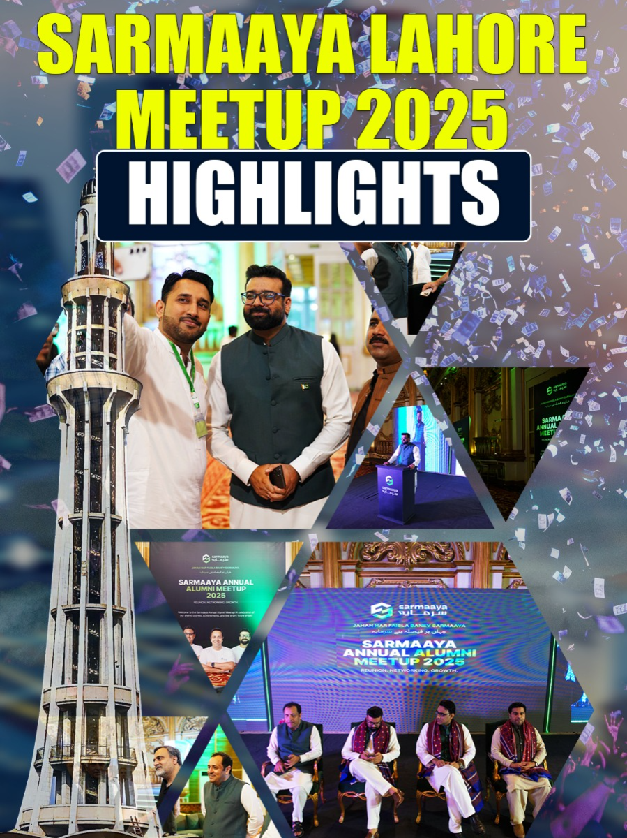 Grow Your WEALTH with Smart Trading & Investing | Sarmaaya Meetup!  Ready to Master Your Financial Future?  Explore Our Exclusive Trainings Below: 👉 Trading Mastery 3.0: https://sarmaaya.pk/trainings/trading-mastery   👉 Investment Mastery 3.0: https://sarmaaya.pk/trainings/investment-mastery   Join the Sarmaaya Community to connect, learn, and grow your wealth the RIGHT WAY! Join here: https://www.facebook.com/groups/sarmaayacommunity/      🤝 A look back at the Sarmaaya Alumni Meetup 2025!  We had an incredible time reconnecting, sharing insights, and celebrating our collective journey toward financial empowerment. This video captures the highlights and memorable moments from Sarmaaya Meetup 2025, showcasing how our community is taking control of their finances and growing their stagnant money through smart trading and investing. It was a true celebration of financial growth, a testament to what can be achieved with the right knowledge and a supportive community.   🚀 It's easy to feel trapped in a 9-to-5 job, believing there's no way out. But you don't have to stay troubled and limited by a fixed salary. Trading and investing have worked for thousands of people and can work for you. By changing your mindset and taking the first step, you can begin your journey to financial freedom. This is beyond just making money; it's about building a life where your time and choices are your own. The path to prosperity begins with a single, smart decision.  Join the Sarmaaya family and start your own journey of prosperity.   Here's to a future of shared growth and unwavering support! ✨    #sarmaayafinancials #meetup #meetupvideo #finance #networking #community #money #wealth #psx #networking #investing #trading #financialfreedom #wealthbuilding #pakistan #stockmarket #network #alumnimeet #stocks