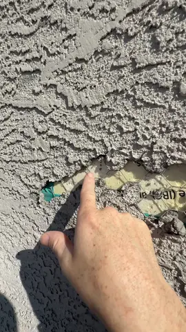 When the work is so bad your builder fires them but doesn't go back and fix all the poor work...  #Home #newhome #homeinspection #builder #stucco 
