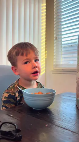 He said what he said 🤣 #cinnamontoastcrunch #cereal #toddlersoftiktok #funny #fyp @CinnamonToastCrunch @General Mills 