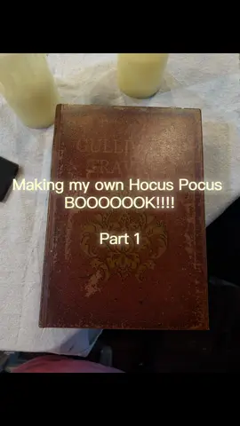 Making my own Hocus Pocus Book!!!! #hocuspocus #halloween #diyhalloweendecor #crafting #trend 