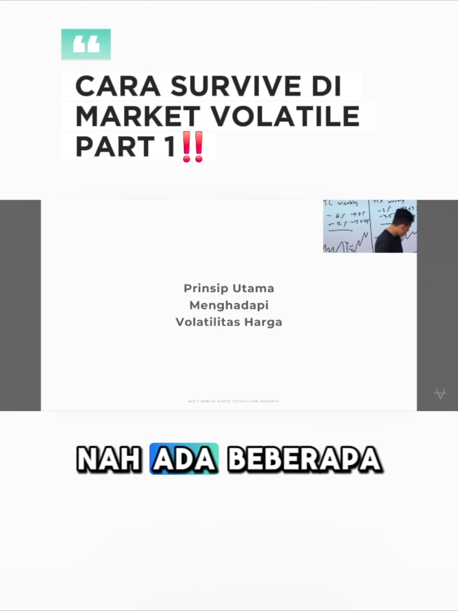 Cara survive di market crypto yang volatile‼️ #fyp #kalimasada #akademicrypto #edukasi #crypto @Lael 