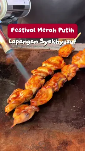@festivalmerahputih2025 ternyata ada di Sungguminasa! Banyak banget tawwa kuliner viral yang kalian bisa dapatkan disini. cus tag bestie kalian ajakin kesini ya #kulinermakassar 