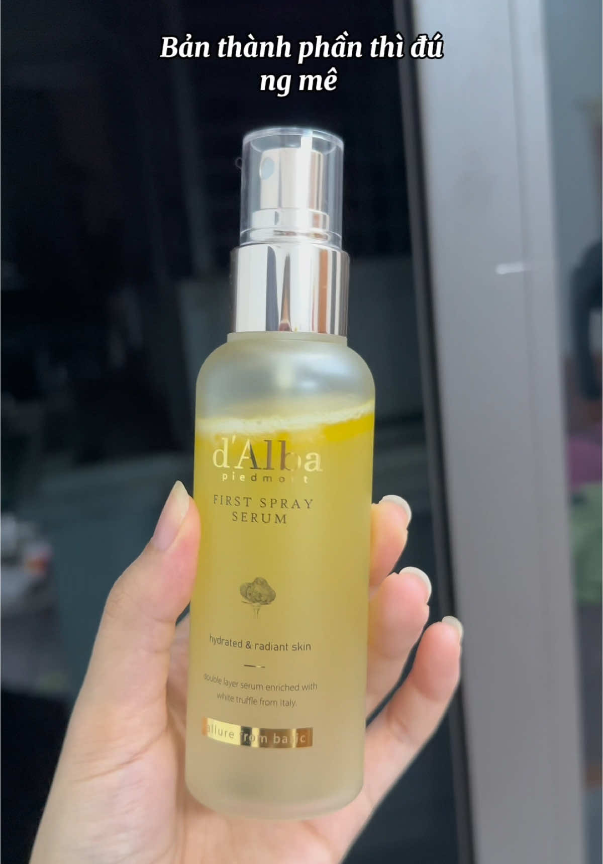 Serum xịt khoáng cấp ẩm cho da hịu quả nha #serumcapam #serumdalba #skincare #camreview 