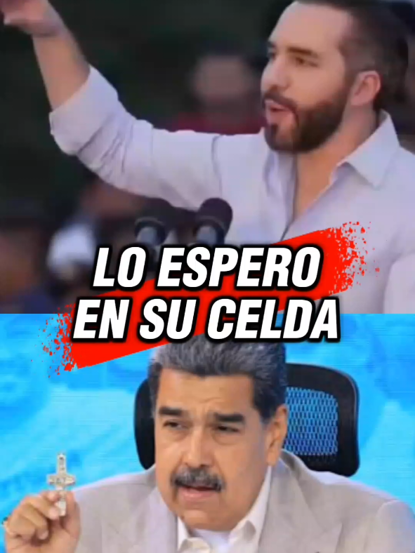 Nayib Bukele espera en el CECOT a Nicolas Maduro... #telemundo #nicolasmaduro #nayibbukele #elsalvador #venezuela 