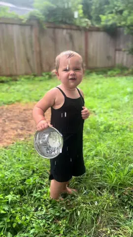 We love fun in the rain 🌧️ #fyp #babydakota 