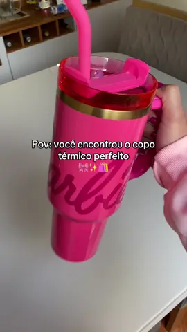 Copo Barbie - Coleção de Garrafas Térmicas dá Barbie!💖 🛒Clique agora no carrinho pra não perder essa promoção + frete grátis 🚛  #barbie #barbiecore #garotas #tiktokshopchegou #barbiegirl 