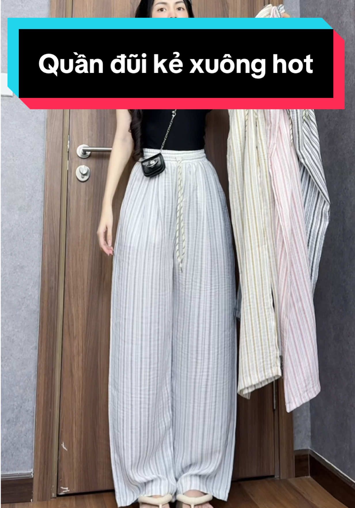 Quần kẻ suông hack dáng #phanhriviuuu #xuhuong #outfitideas #reviewquanao #L 