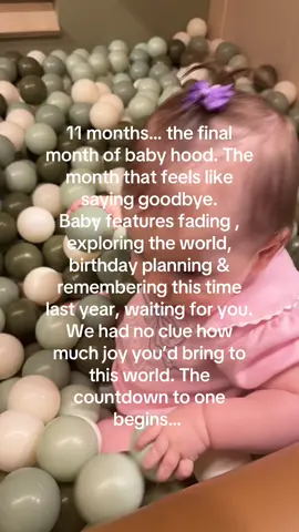 If you see me randomly crying this month, mind your business. Because this baby is my everything & watching her grow up is the greatest privilege I’ve ever known. Mama loves you so much angel. 😭💕 #countdowntoone #11months #sayinggoodbye #babyhood 