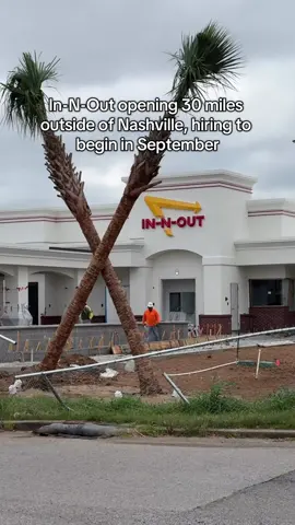 In-N-Out is officially coming to Middle Tennessee 🍔🍟 The California-based chain has over 30 locations planned, with the first one opening on South Hartmann Drive in Lebanon, just north of I-40. According to The Tennessean, hiring for about 40 employees is set to begin in September with the first couple locations on track to open early 2026 🎉 #Nashville #615 #InNOut #Food #Foodie 