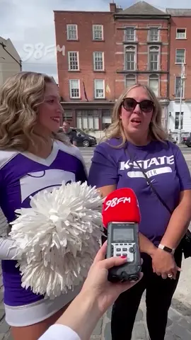 We caught up with the Cheer Team from Kansas State ahead of the College Football Game tomorrow in the Aviva Stadium! Turns out we're getting a proper rivalry game that's 108 years old! Bring on FARMAGEDDON!