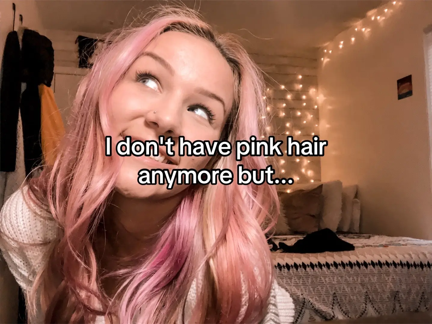 this trend made me realize i never got any good pics of my pink hair #pinkhair 